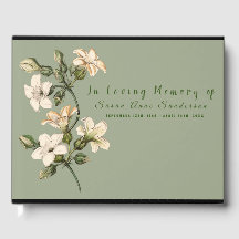 Lilies Funeral Memorial Guest Book