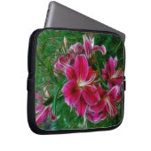 Lilies - Garden Blume Frische Pasta machen Laptopschutzhülle (Vorne Rechts)