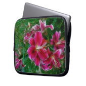 Lilies - Garden Blume Frische Pasta machen Laptopschutzhülle (Vorderseite Links)