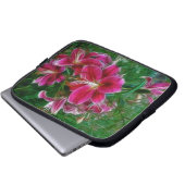 Lilies - Garden Blume Frische Pasta machen Laptopschutzhülle (Vorne Knopf)