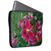 Lilies - Garden Blume Frische Pasta machen Laptopschutzhülle (Vorne Rechts)