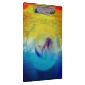 Lilies heart, abstrakte surreale Kunstwerke Klemmbrett (Rechts)