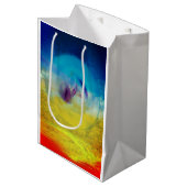 Lilies heart, abstrakte surreale Kunstwerke Mittlere Geschenktüte (Vorderseite Schrägansicht)