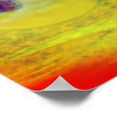 Lilies heart, abstrakte surreale Kunstwerke Poster (Ecke)