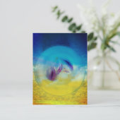 Lilies heart, abstrakte surreale Kunstwerke Postkarte (Stehend Vorderseite)