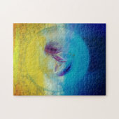 Lilies heart, abstraktes surreales Artwork Poster Puzzle (Horizontal)