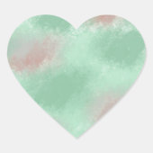 Lilies Herz-Aufkleber (Vorderseite)