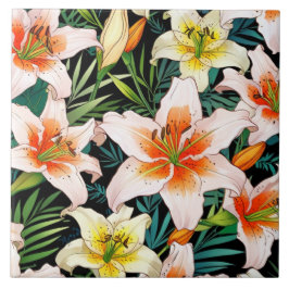 Lilies Keramik Tile Fliese