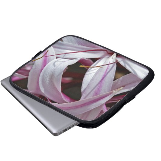 Lilies Laptopschutzhülle (Vorne Knopf)