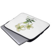 Lilies Laptopschutzhülle (Vorne Knopf)