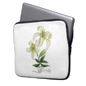Lilies Laptopschutzhülle (Vorderseite Links)