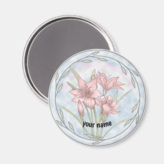 Lilies Magnet (Vorderseite/Rückseite)