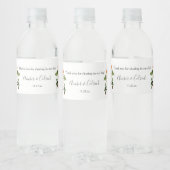 Lilies, Magnolien, Rose, Blumenhochzeiten Wasserflaschenetikett (Flaschen)