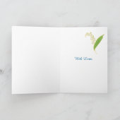 Lilies May Birthday Card to Personalize, Black Karte (Innenseite)