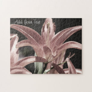 Lilies-Mute Tones von Shirley Taylor Puzzle