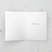 Lilies Mütter Day Foto Card, blau: Wir beide Karte (Innenseite)