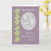 Lilies Mütter Day Foto Card, Mauve: Wir alle Karte (Gelbe Blume)