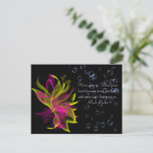 Lilies N' Bubbles Postkarte (Stehend Vorderseite)