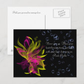 Lilies N' Bubbles Postkarte (Vorne/Hinten)