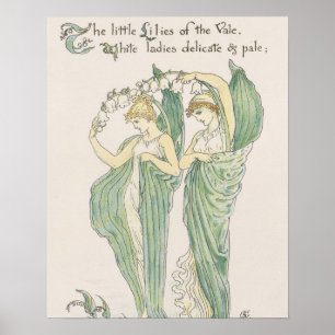 Lilies of the Vale, from Flora's Feast, 1901 (colo Poster