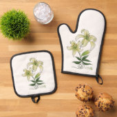 Lilies Ofenhandschuh & Topflappen-Set (Oben Unten)