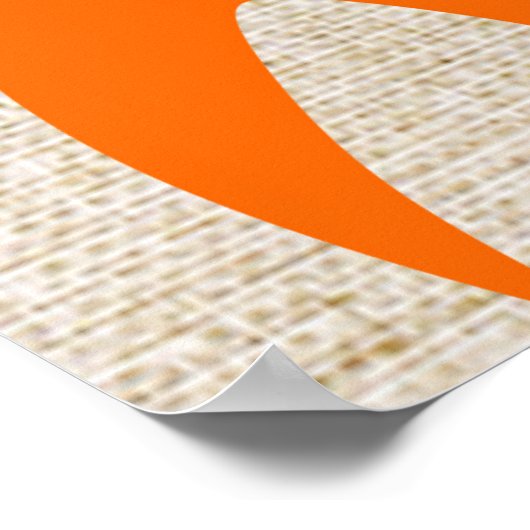 Lilies on Linen Poster (Ecke)