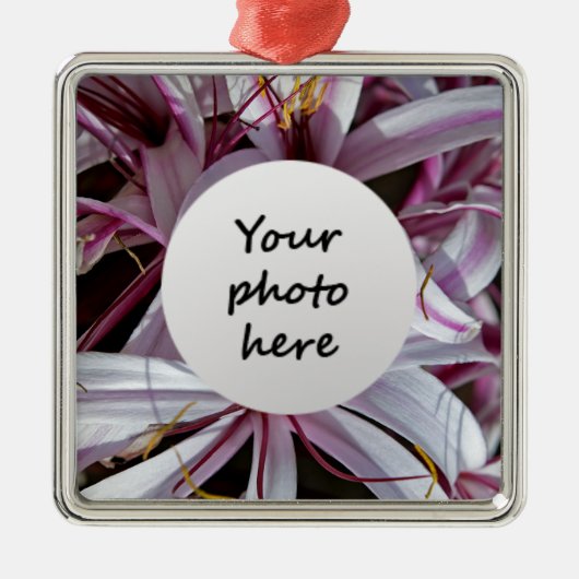 Lilies Ornaments Silbernes Ornament (Vorne)