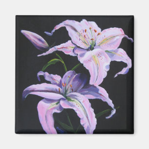 Lilies Painting Magnet