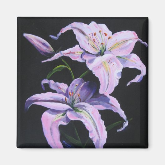 Lilies Painting Magnet (Vorne)