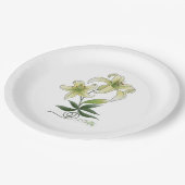 Lilies Pappteller (Schrägansicht)