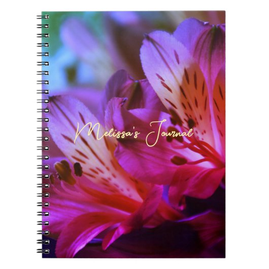 Lilies Personalizable Journal oder Notebook Notizblock (Vorderseite)