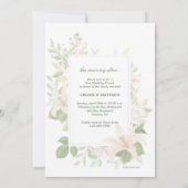 Lilies Post Hochzeit Einladung (Rückseite)