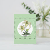 Lilies Postkarte (Stehend Vorderseite)