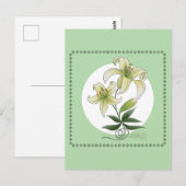 Lilies Postkarte (Vorne/Hinten)