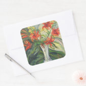 Lilies Quadratischer Aufkleber (Umschlag)