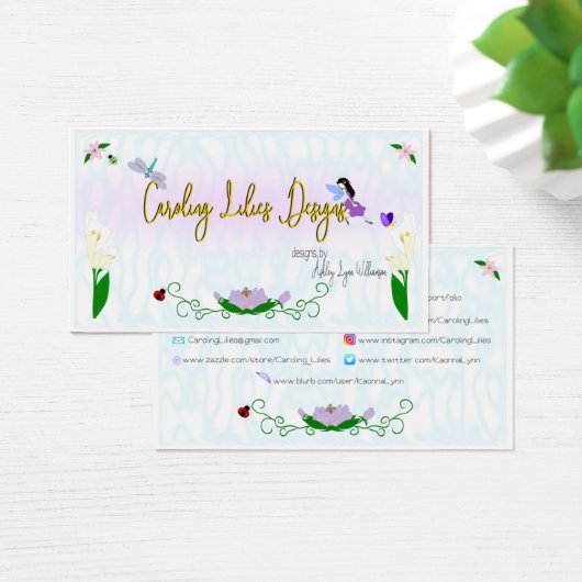Lilies Redesign Card Caroling (Schreibtisch)