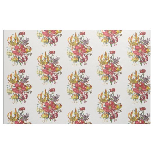 Lilies Stoff (Fat Quarter (45,7 x 55,9 cm))