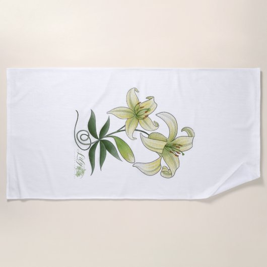 Lilies Strandtuch (Vorderseite)
