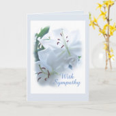 Lilies Sympathy card Karte (Gelbe Blume)