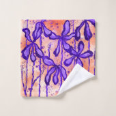 Lilies Tropical Sky Badhandtuch Set (Waschlappen)