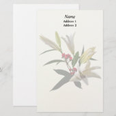 Lilies und Berries Hochzeitmaterial Briefpapier (Vorne/Hinten)
