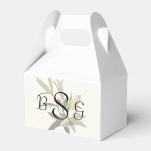 Lilies und Berries Hochzeitmaterial Geschenkschachtel