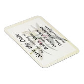 Lilies und Berries Save the Date Magnet (Rechte Seite)
