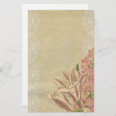 Lilies und Lace Briefpapier (Vorne/Hinten)