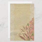 Lilies und Lace Briefpapier (Vorne/Hinten)