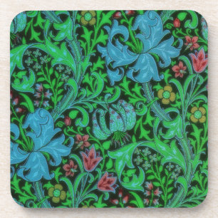 Lilies Vintage-Blumenmuster Untersetzer