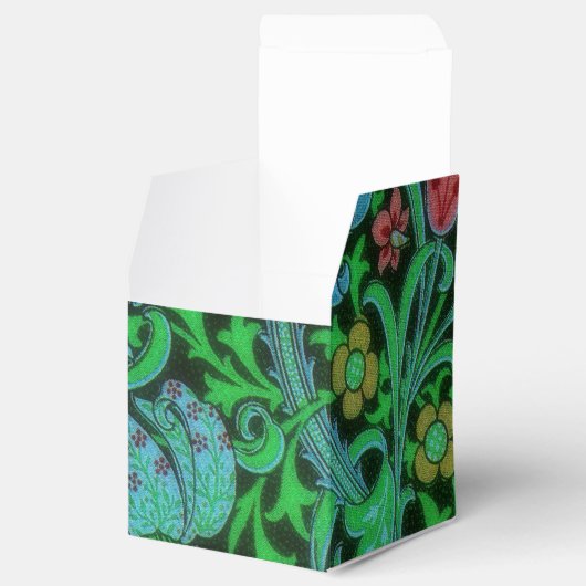 Lilies Vintages Blumenmuster Geschenkschachtel (Geöffnet)