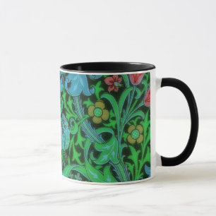 Lilies Vintages Blumenmuster Tasse