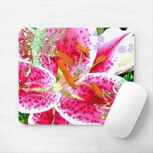 Liliestargazer-Fantasie, Mousepad (Mit Mouse)