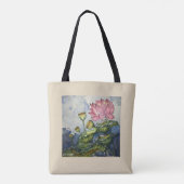 Liliewatercolor-Blumenkunst-Taschen-Tasche Tasche (Rückseite)